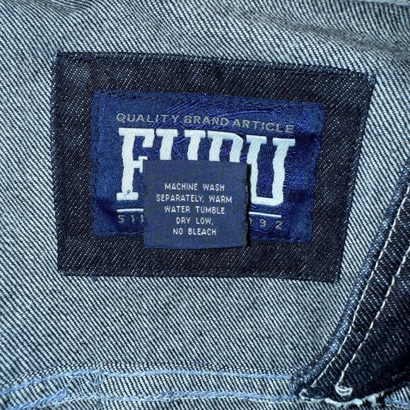 Fubu Vintage 1990’s Men’s Blue Denim Trucker Jean Jacket Size XL - Picture 14 of 15